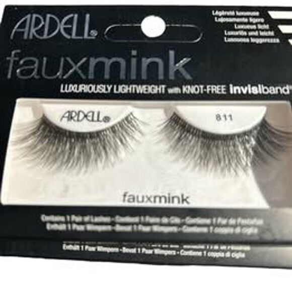 Ardell Faux Mink Luxuriously Lightweight w/ Invisband #811 False Lashes - Picture 2 of 3